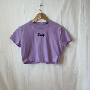 LAVENDAR CROP TOP